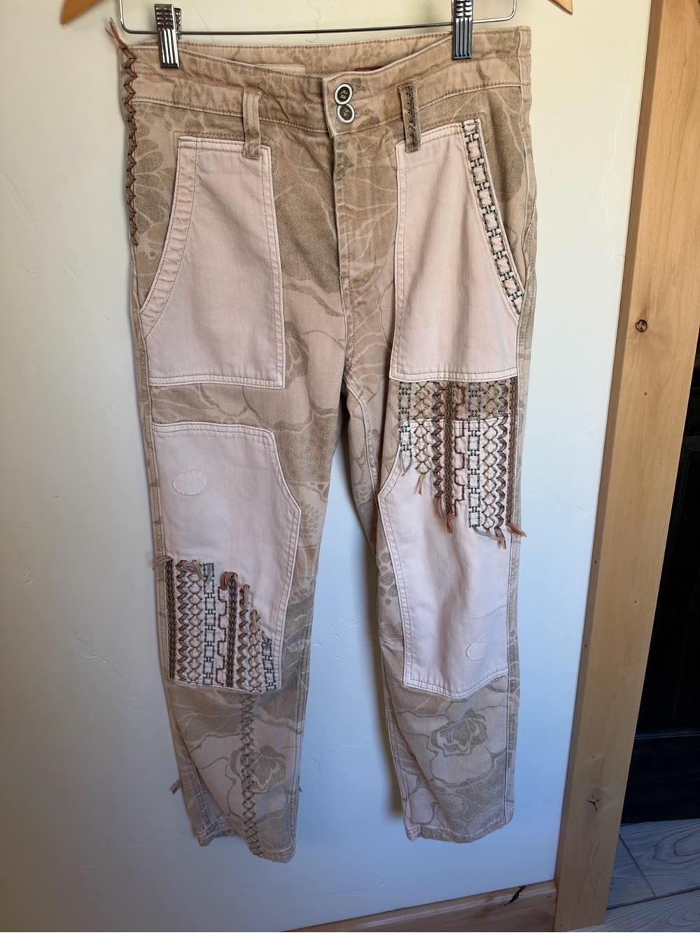 Anthropologie Pilcro The Camp Wanderer Patchwork Pants Size 28